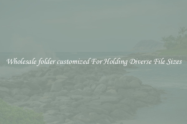 Wholesale folder customized For Holding Diverse File Sizes