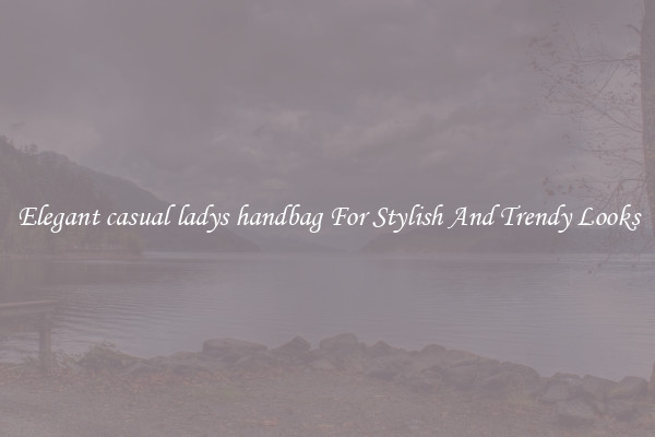 Elegant casual ladys handbag For Stylish And Trendy Looks
