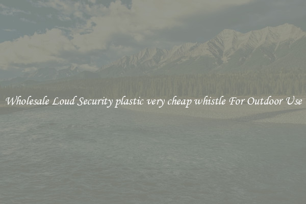 Wholesale Loud Security plastic very cheap whistle For Outdoor Use