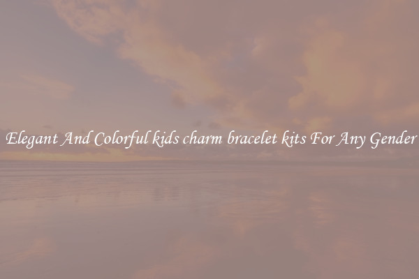 Elegant And Colorful kids charm bracelet kits For Any Gender