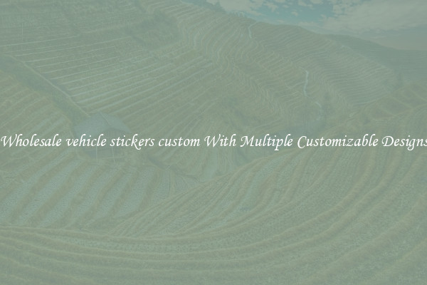 Wholesale vehicle stickers custom With Multiple Customizable Designs