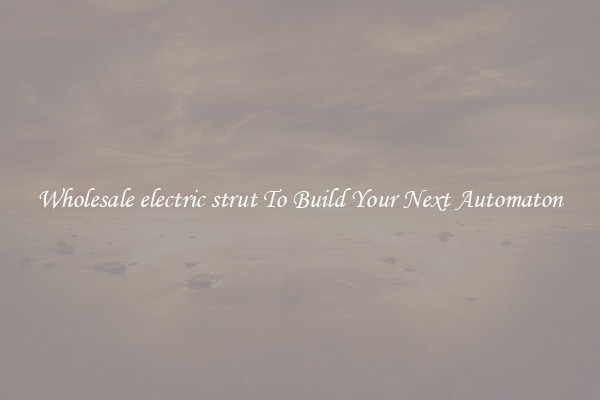 Wholesale electric strut To Build Your Next Automaton