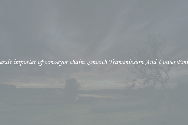 Wholesale importer of conveyor chain: Smooth Transmission And Lower Emissions