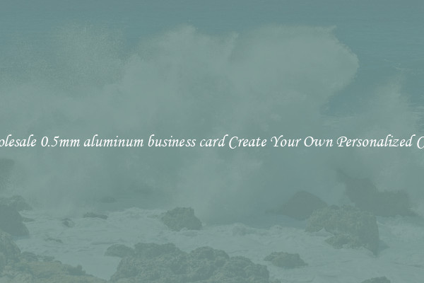 Wholesale 0.5mm aluminum business card Create Your Own Personalized Cards