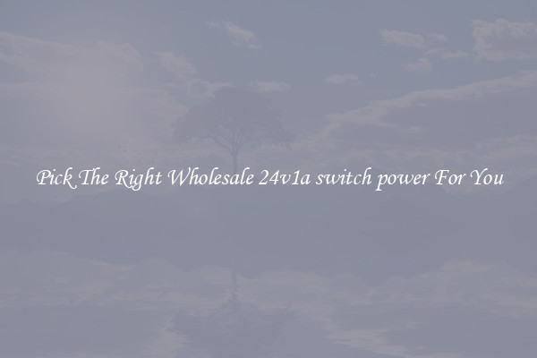 Pick The Right Wholesale 24v1a switch power For You