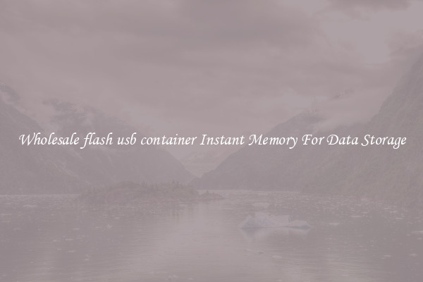 Wholesale flash usb container Instant Memory For Data Storage