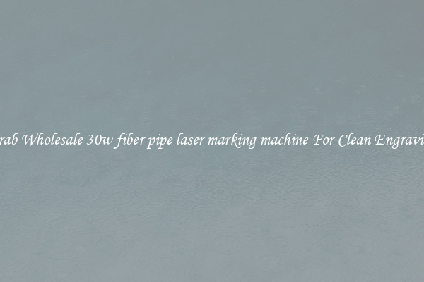 Grab Wholesale 30w fiber pipe laser marking machine For Clean Engraving