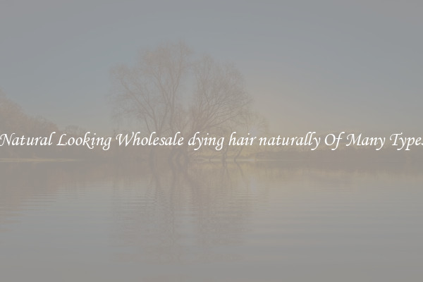 Natural Looking Wholesale dying hair naturally Of Many Types