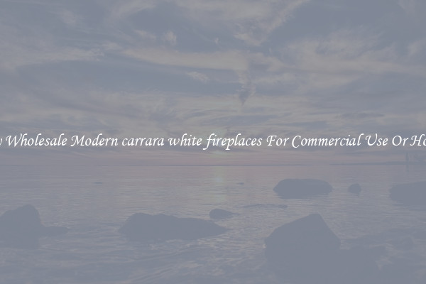 Buy Wholesale Modern carrara white fireplaces For Commercial Use Or Homes